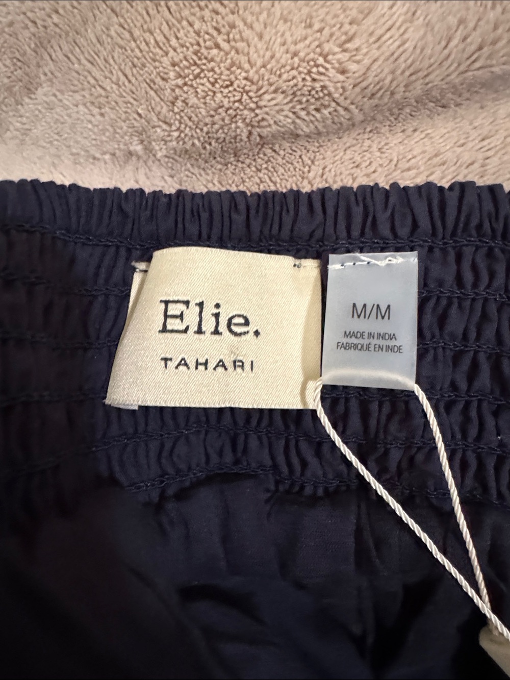 Elie Tahari Navy Eyelet-Embroidered Midi Skirt - Picture 3 of 5